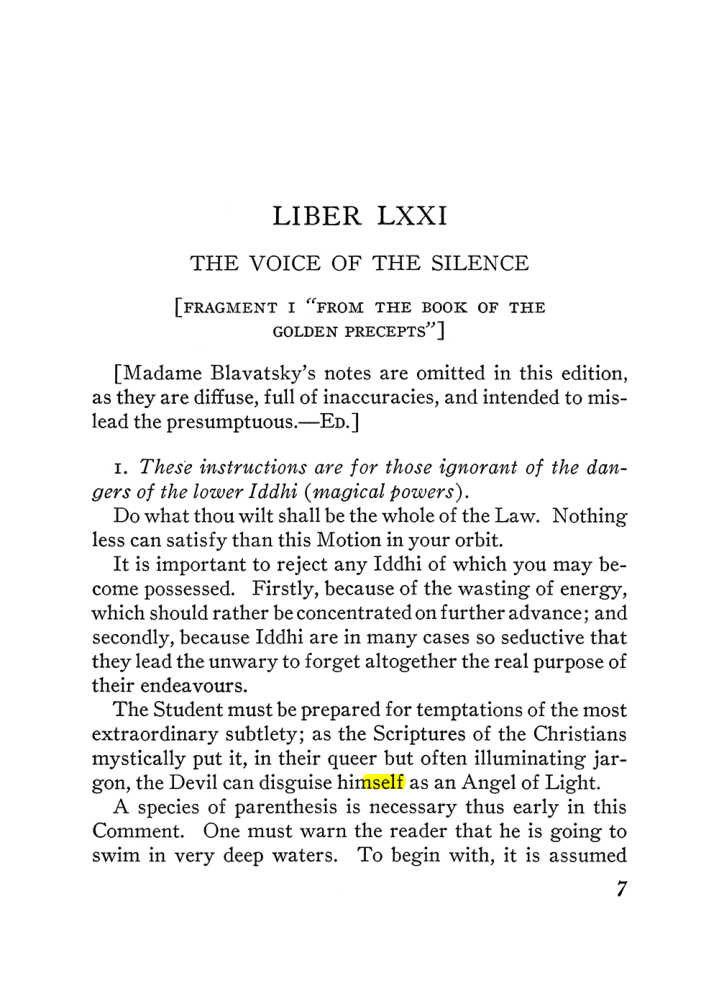 Original scan of The Equinox (Volume III, Number I), PDF page 329