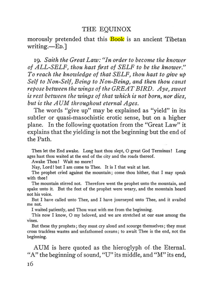 Original scan of The Equinox (Volume III, Number I), PDF page 338