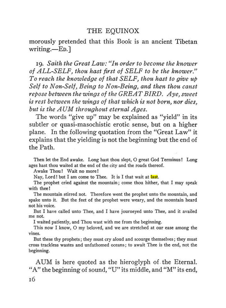 Original scan of The Equinox (Volume III, Number I), PDF page 338