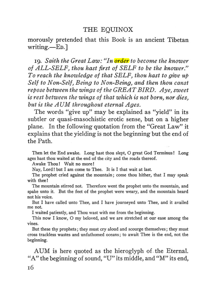 Original scan of The Equinox (Volume III, Number I), PDF page 338