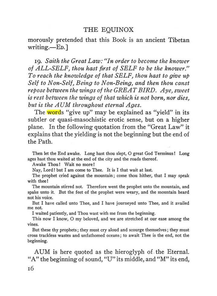 Original scan of The Equinox (Volume III, Number I), PDF page 338