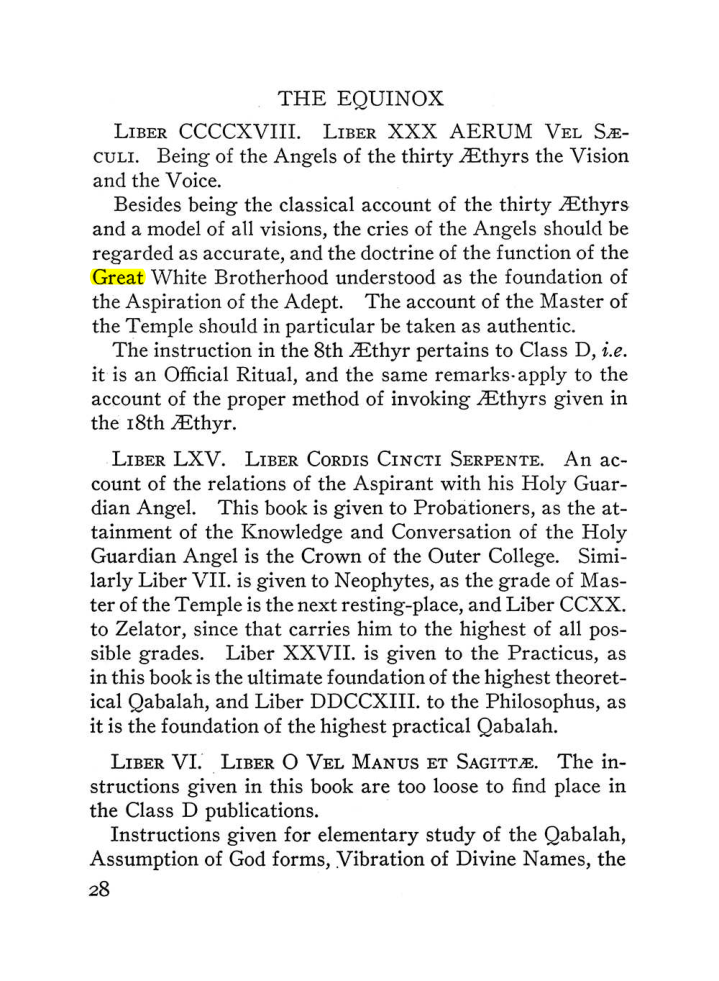 Original scan of The Equinox (Volume III, Number I), PDF page 34