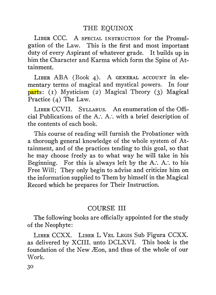 Original scan of The Equinox (Volume III, Number I), PDF page 36