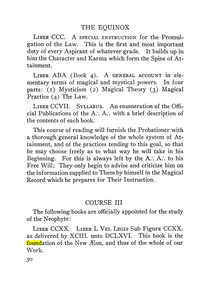 Original scan of The Equinox (Volume III, Number I), PDF page 36
