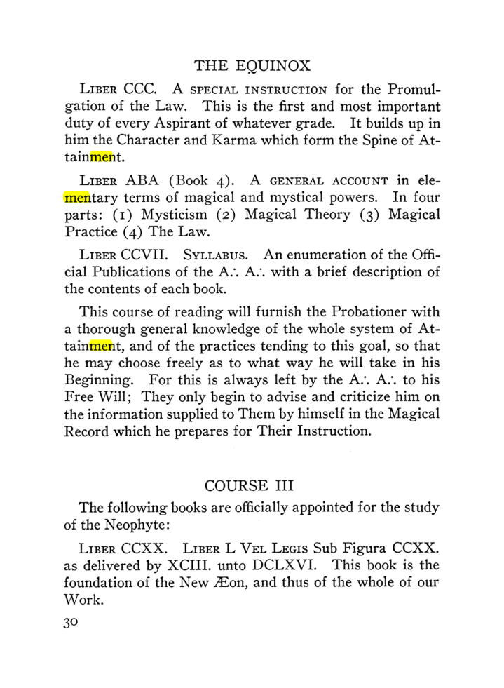 Original scan of The Equinox (Volume III, Number I), PDF page 36
