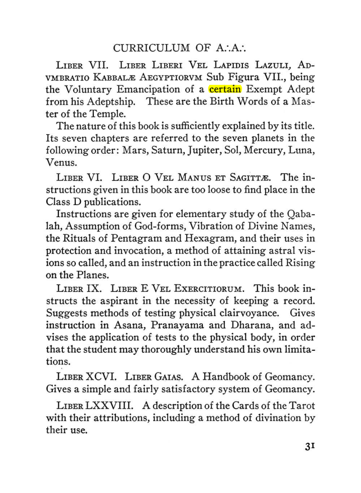 Original scan of The Equinox (Volume III, Number I), PDF page 37