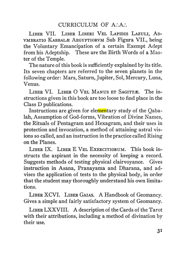 Original scan of The Equinox (Volume III, Number I), PDF page 37