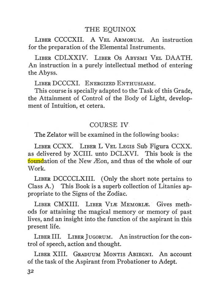 Original scan of The Equinox (Volume III, Number I), PDF page 38
