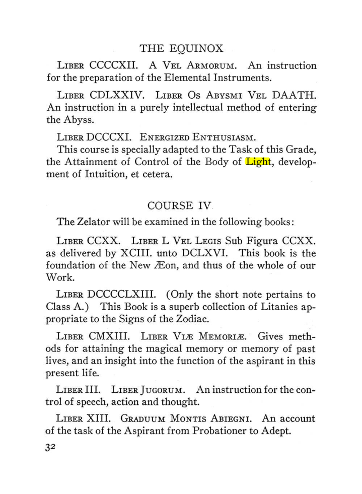 Original scan of The Equinox (Volume III, Number I), PDF page 38