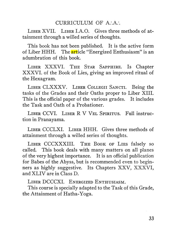 Original scan of The Equinox (Volume III, Number I), PDF page 39