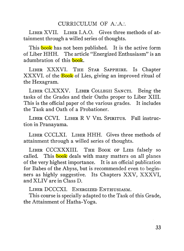 Original scan of The Equinox (Volume III, Number I), PDF page 39