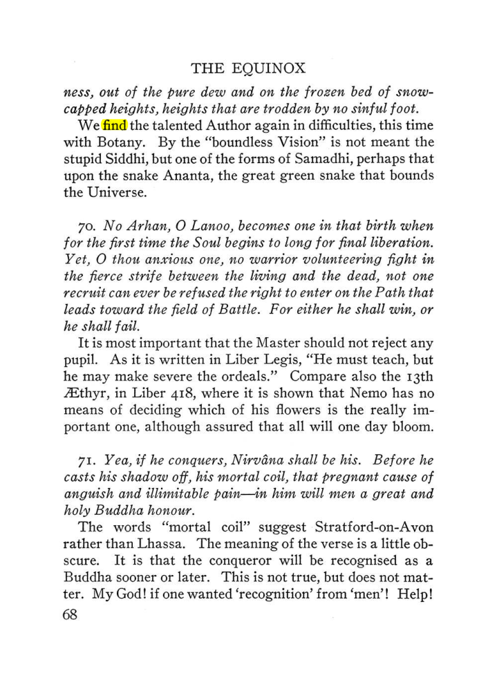 Original scan of The Equinox (Volume III, Number I), PDF page 390