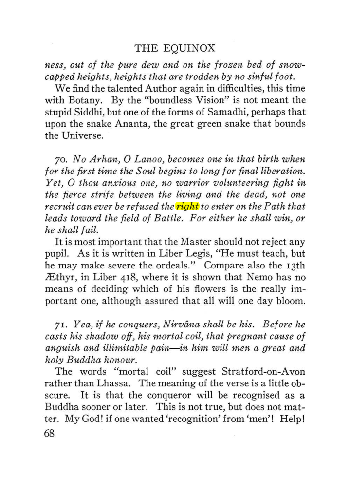 Original scan of The Equinox (Volume III, Number I), PDF page 390