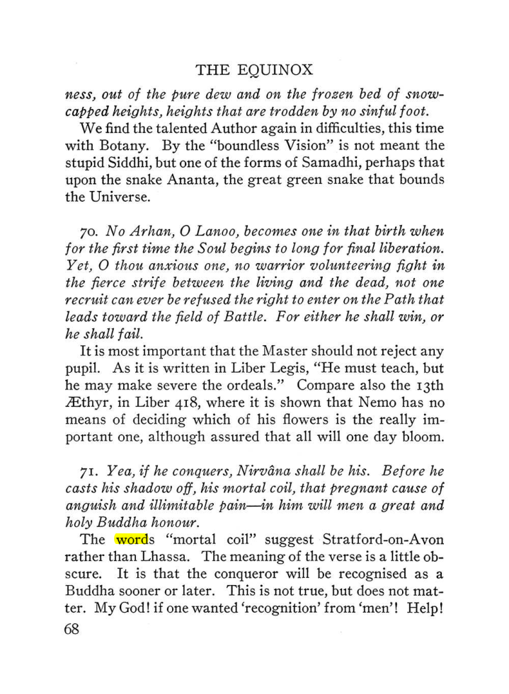 Original scan of The Equinox (Volume III, Number I), PDF page 390