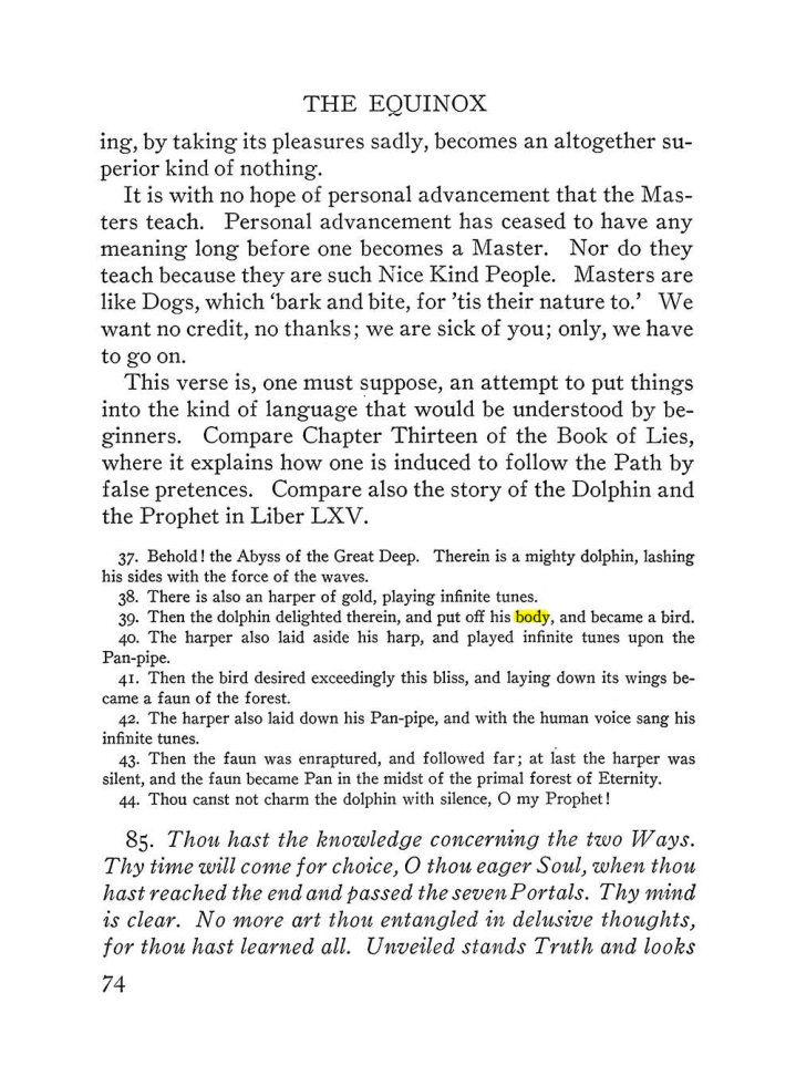 Original scan of The Equinox (Volume III, Number I), PDF page 396