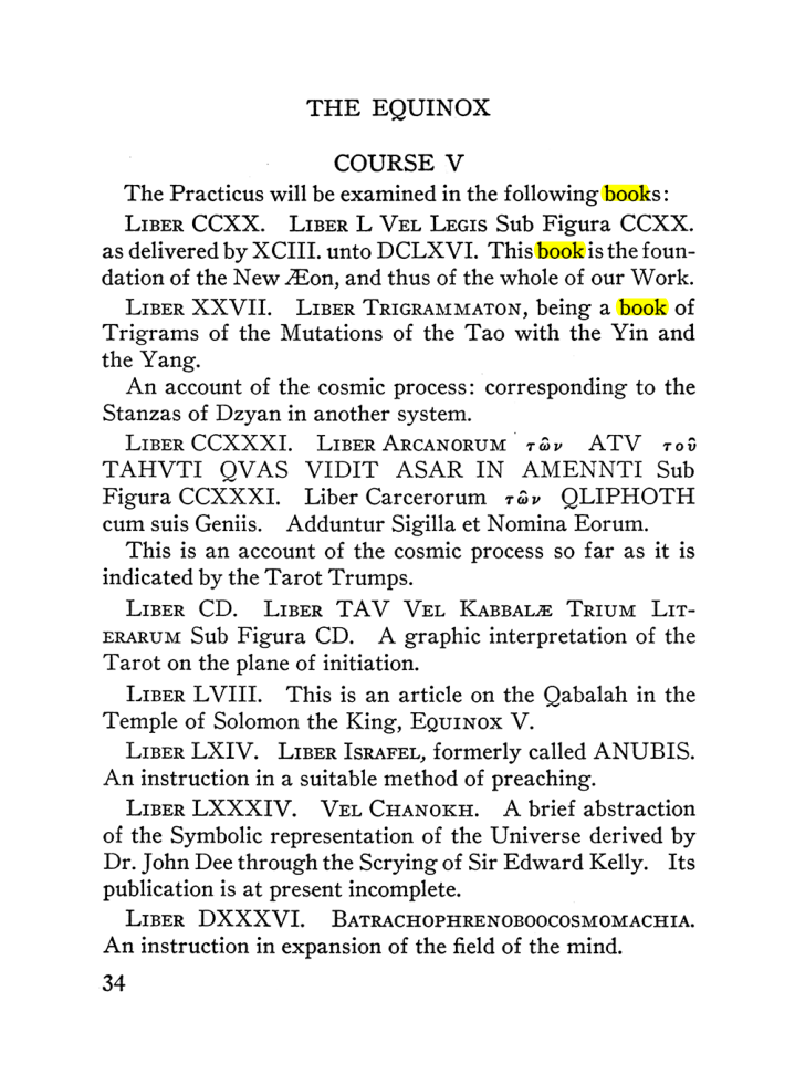 Original scan of The Equinox (Volume III, Number I), PDF page 40
