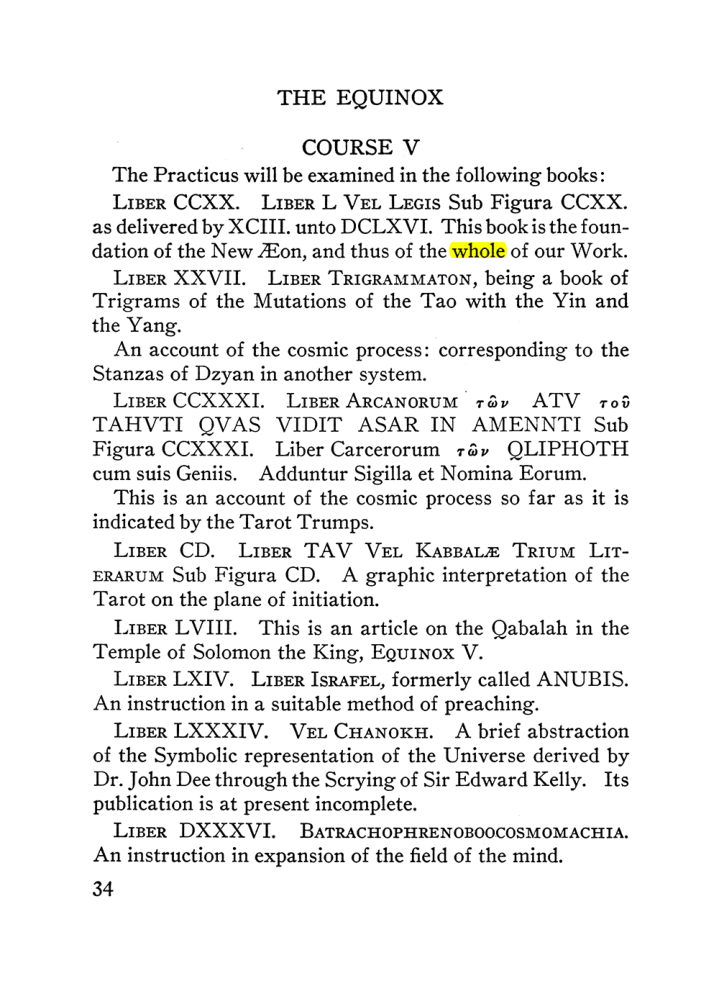 Original scan of The Equinox (Volume III, Number I), PDF page 40
