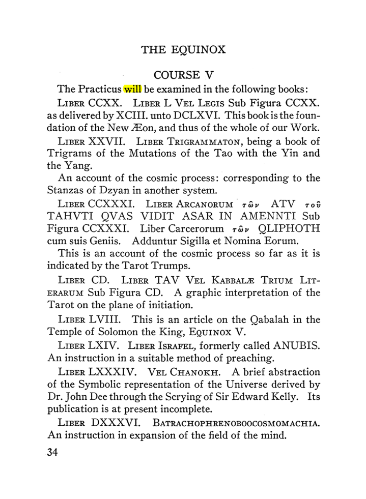 Original scan of The Equinox (Volume III, Number I), PDF page 40