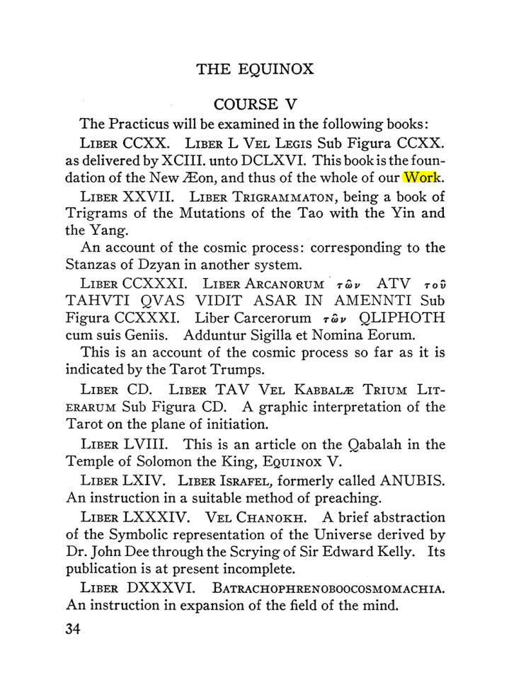 Original scan of The Equinox (Volume III, Number I), PDF page 40