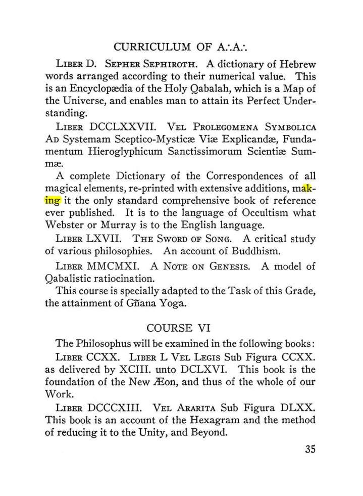 Original scan of The Equinox (Volume III, Number I), PDF page 41