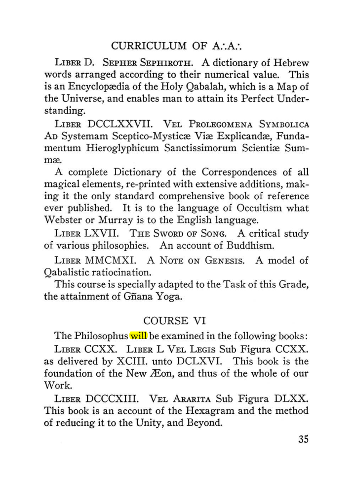 Original scan of The Equinox (Volume III, Number I), PDF page 41