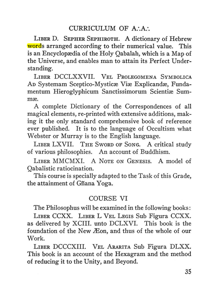 Original scan of The Equinox (Volume III, Number I), PDF page 41