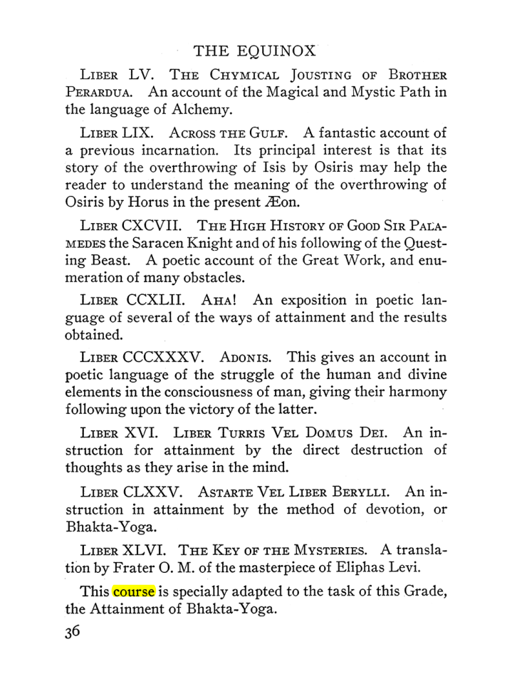 Original scan of The Equinox (Volume III, Number I), PDF page 42