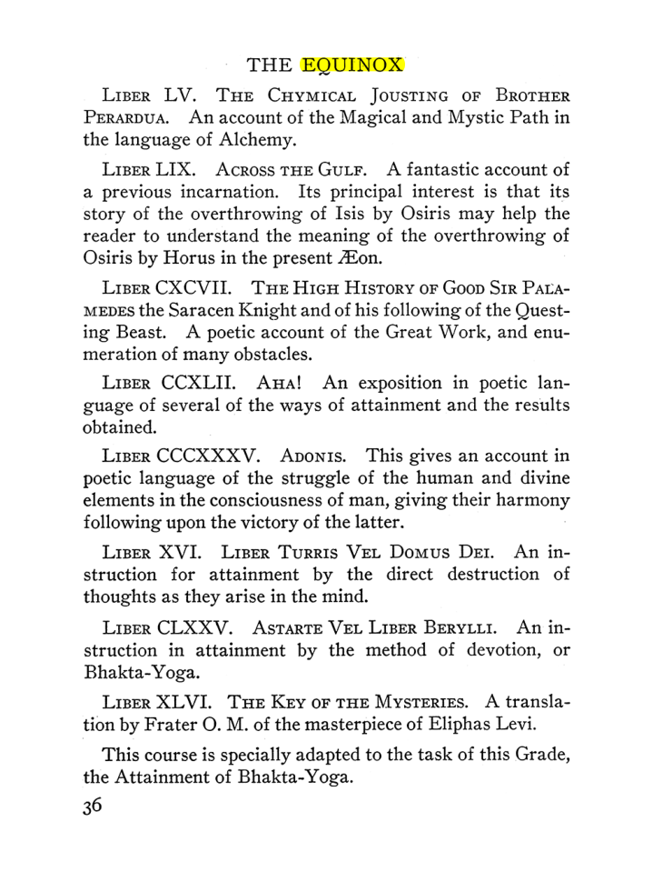 Original scan of The Equinox (Volume III, Number I), PDF page 42
