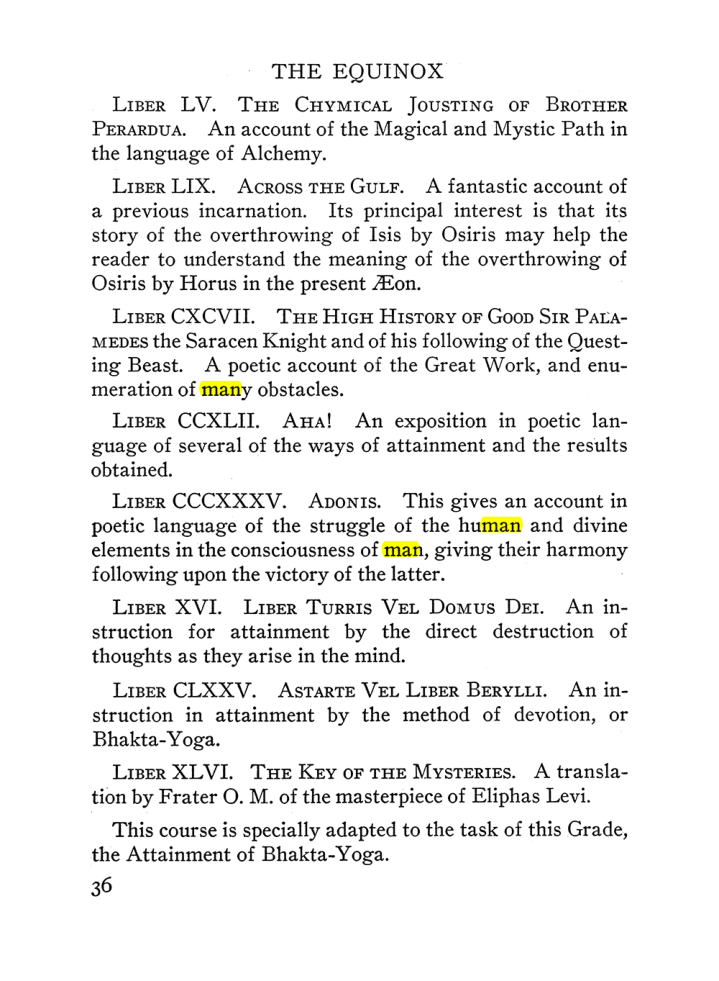 Original scan of The Equinox (Volume III, Number I), PDF page 42