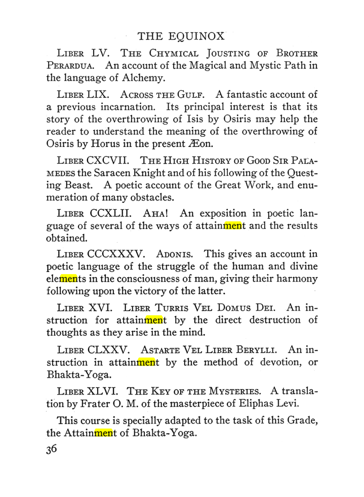 Original scan of The Equinox (Volume III, Number I), PDF page 42