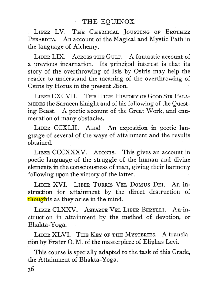 Original scan of The Equinox (Volume III, Number I), PDF page 42