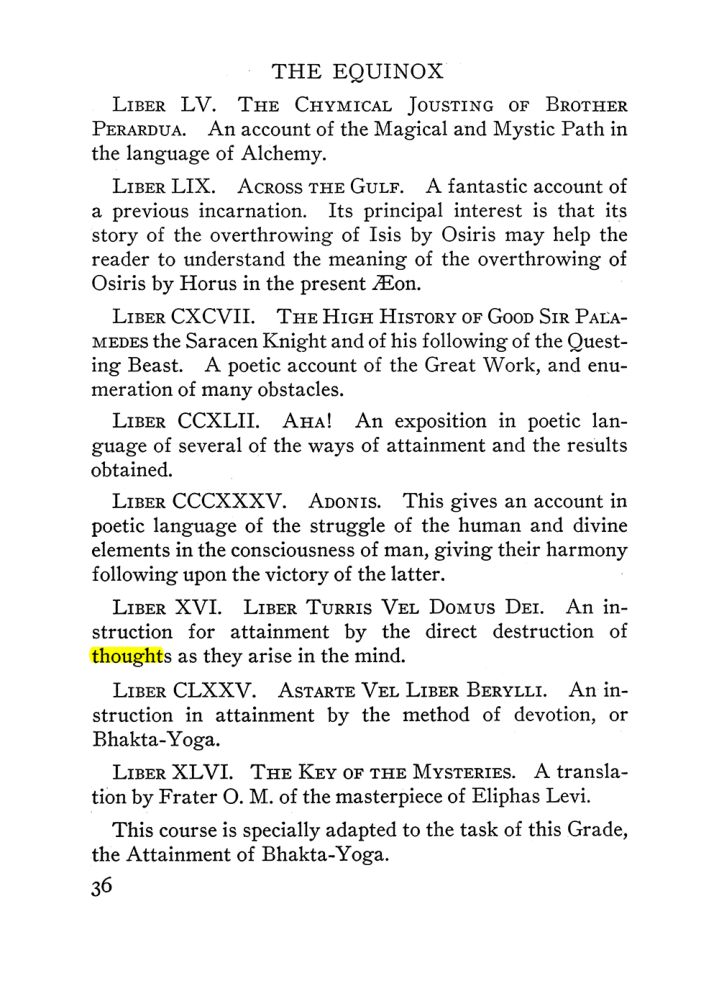Original scan of The Equinox (Volume III, Number I), PDF page 42