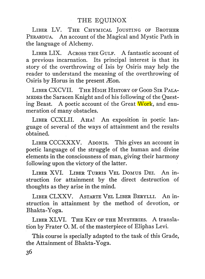 Original scan of The Equinox (Volume III, Number I), PDF page 42