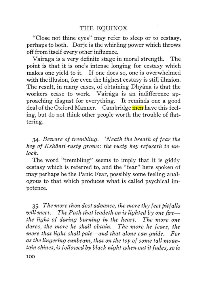Original scan of The Equinox (Volume III, Number I), PDF page 422