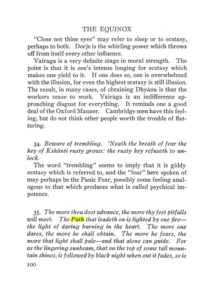 Original scan of The Equinox (Volume III, Number I), PDF page 422