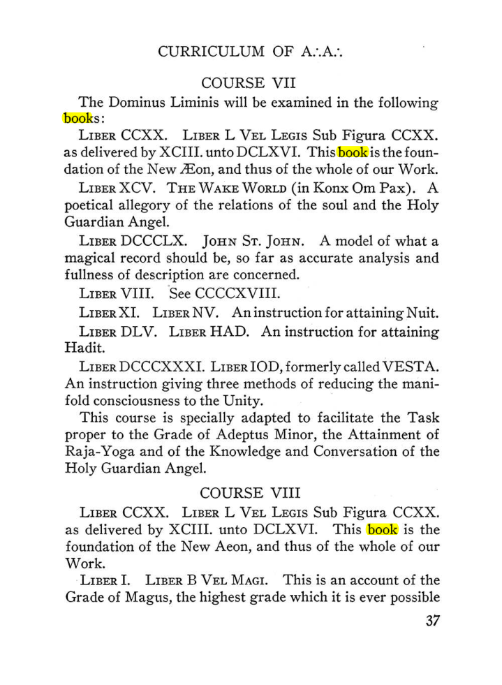 Original scan of The Equinox (Volume III, Number I), PDF page 43