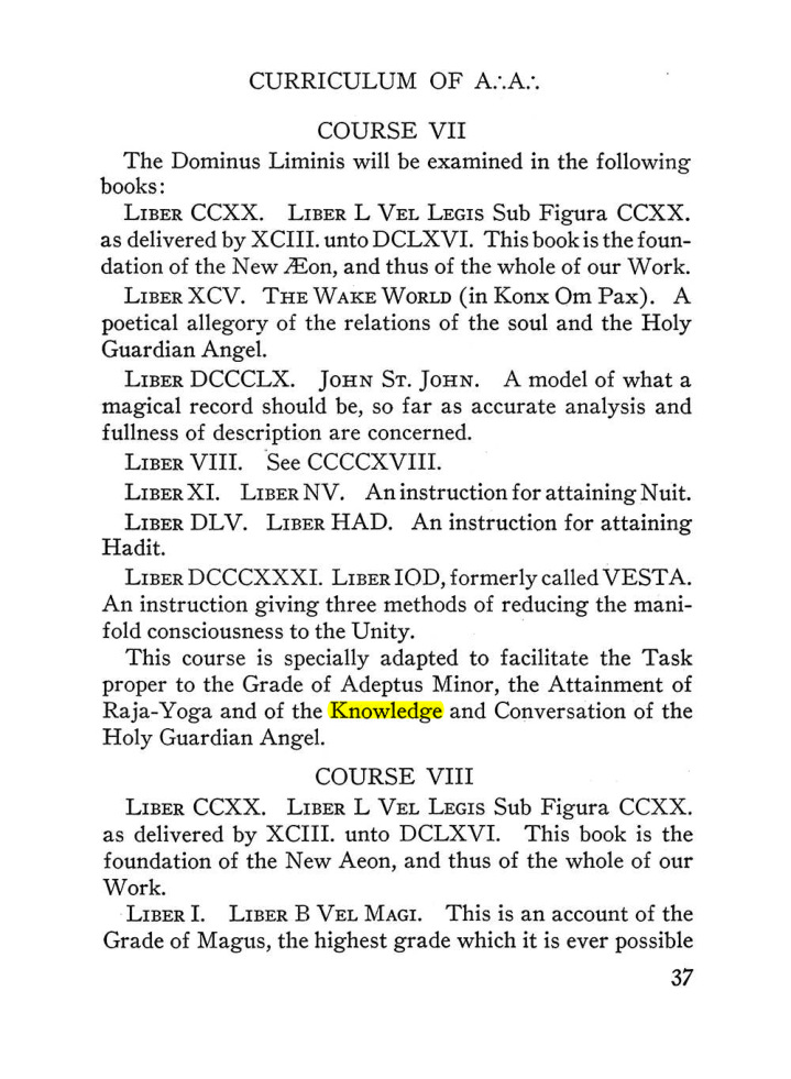 Original scan of The Equinox (Volume III, Number I), PDF page 43