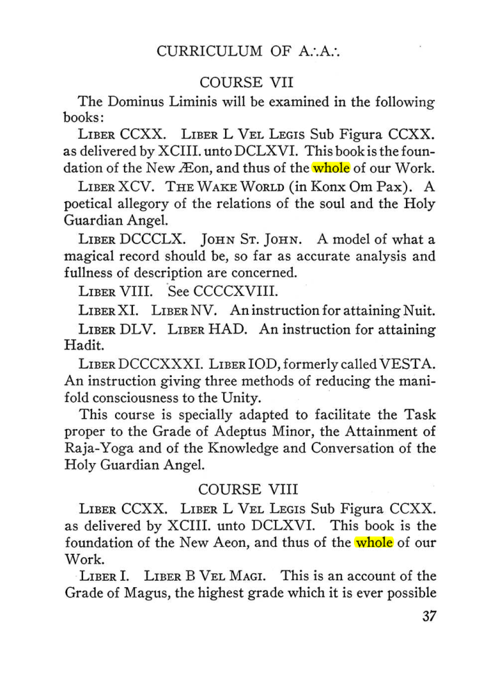 Original scan of The Equinox (Volume III, Number I), PDF page 43