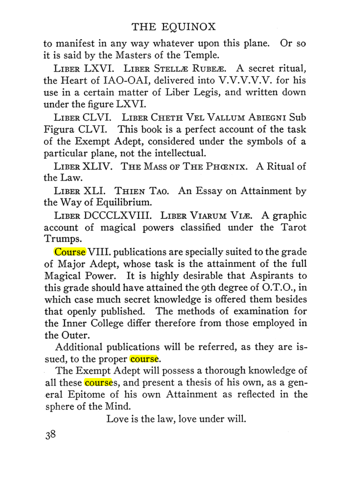 Original scan of The Equinox (Volume III, Number I), PDF page 44