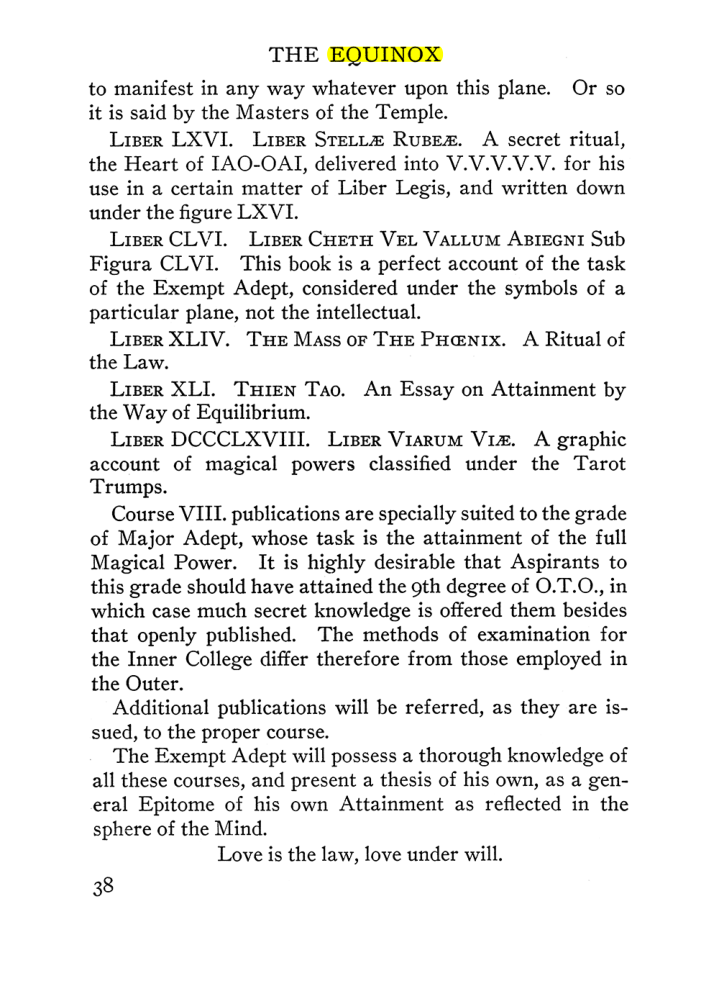 Original scan of The Equinox (Volume III, Number I), PDF page 44