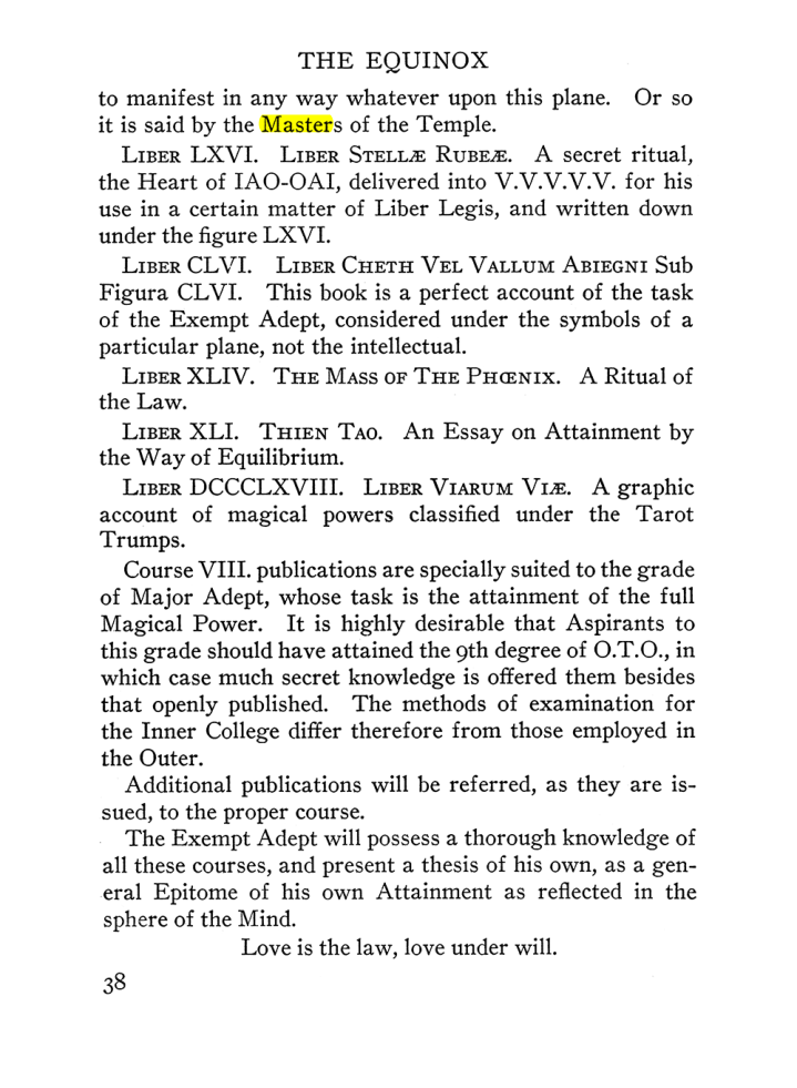 Original scan of The Equinox (Volume III, Number I), PDF page 44