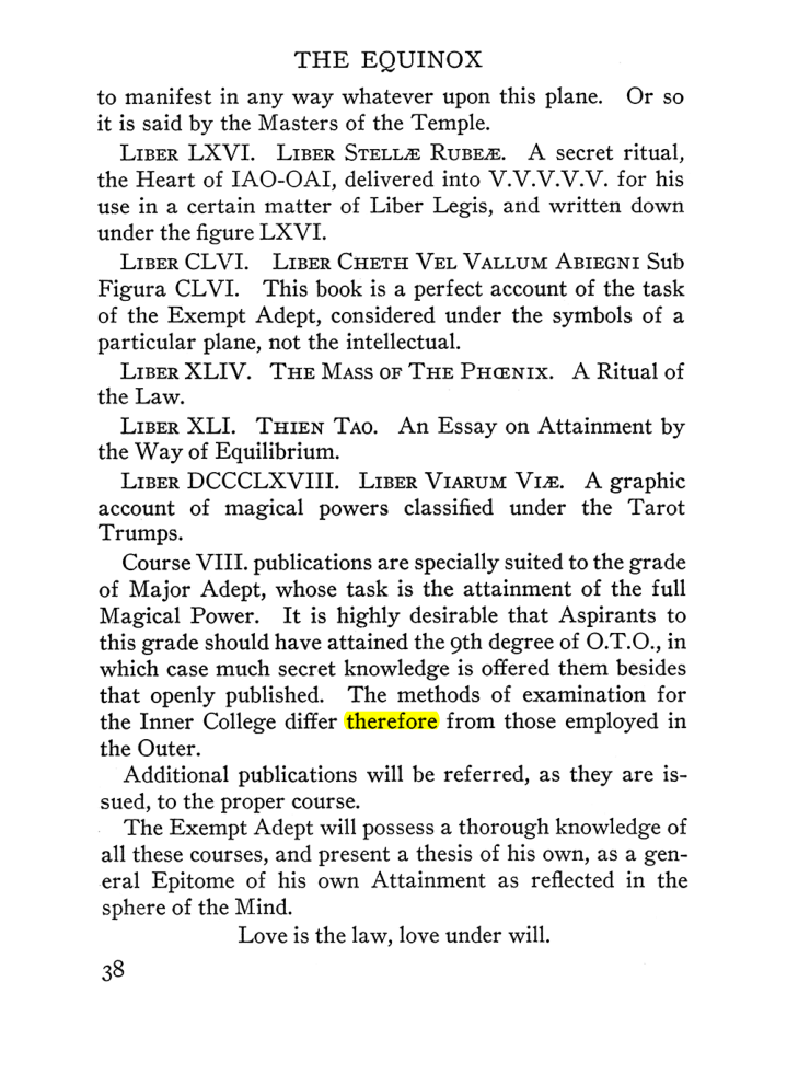 Original scan of The Equinox (Volume III, Number I), PDF page 44