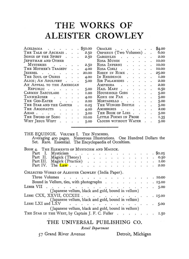 Original scan of The Equinox (Volume III, Number I), PDF page 455