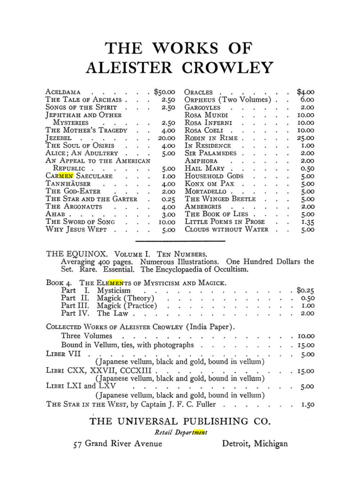 Original scan of The Equinox (Volume III, Number I), PDF page 455