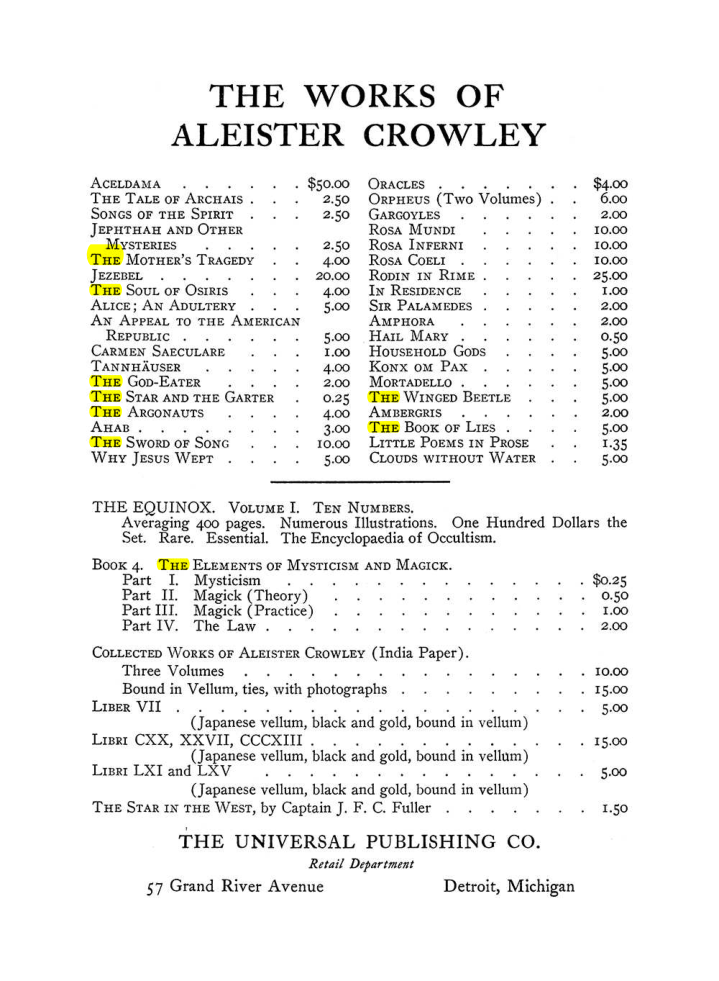 Original scan of The Equinox (Volume III, Number I), PDF page 455