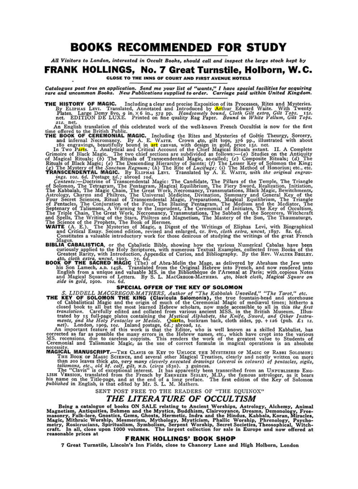 Original scan of The Equinox (Volume III, Number I), PDF page 462