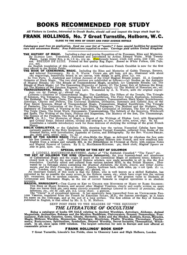 Original scan of The Equinox (Volume III, Number I), PDF page 462