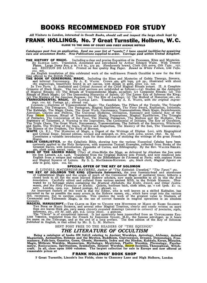Original scan of The Equinox (Volume III, Number I), PDF page 462