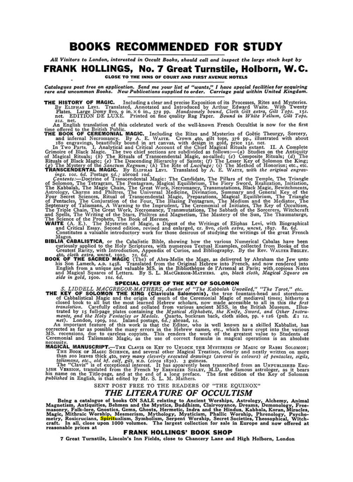 Original scan of The Equinox (Volume III, Number I), PDF page 462