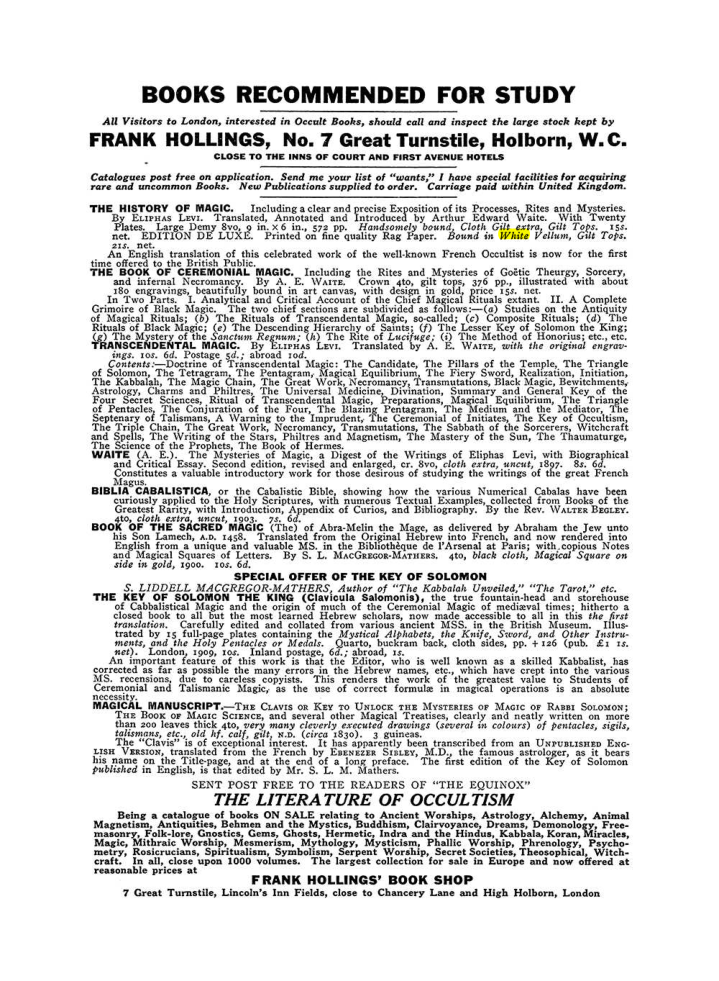 Original scan of The Equinox (Volume III, Number I), PDF page 462